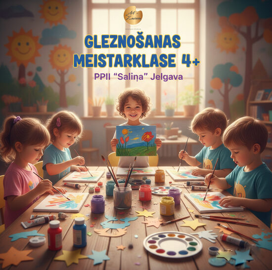 Gleznošanas MEISTARKLASE 4+ PPII "Saliņa" JELGAVA